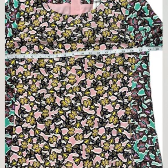 J Crew Tunic Dress Multicolor Floral Cotton Sz 6 Lined •BEAUTIFUL• - Picture 3 of 5